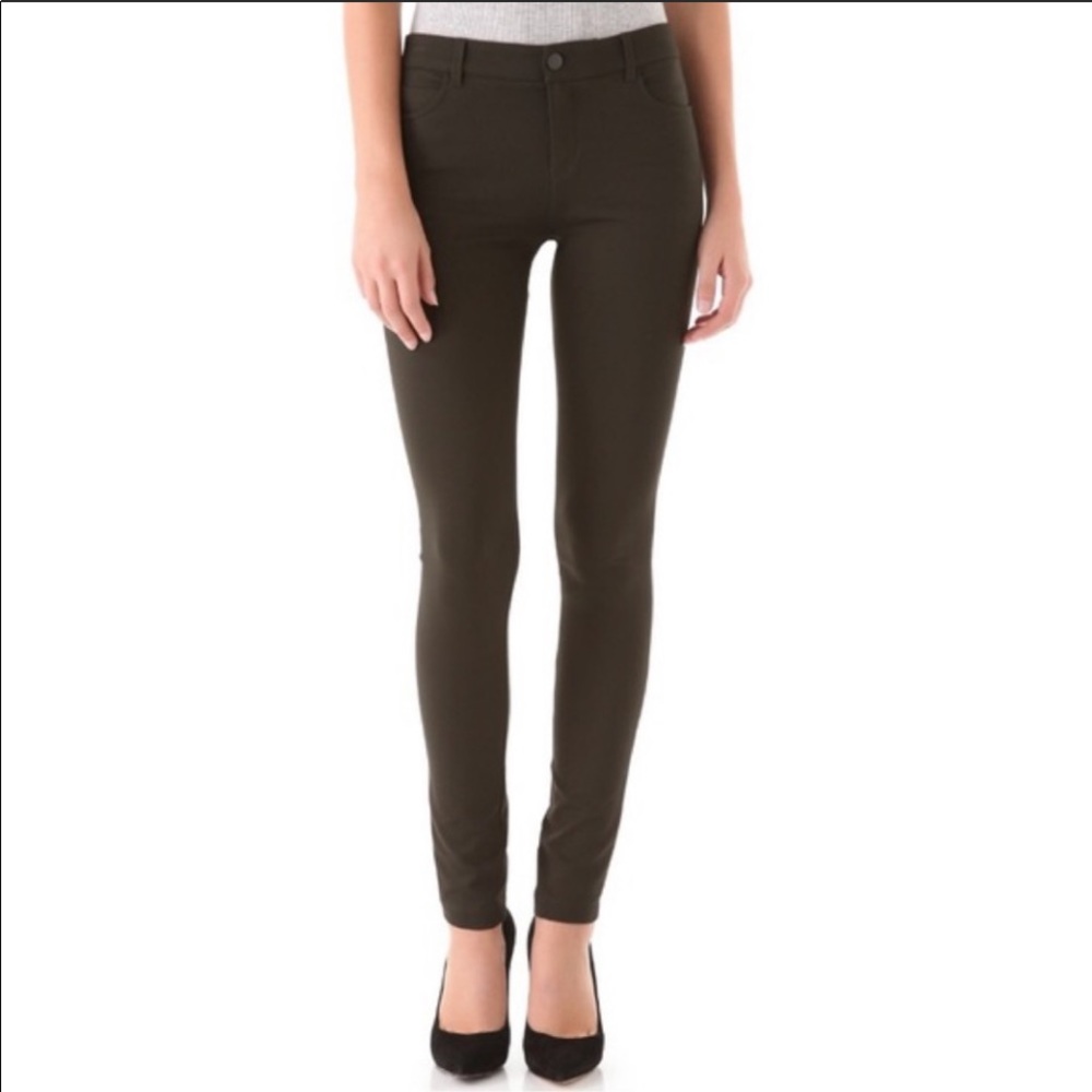 Vince olive green high waisted skinny pant